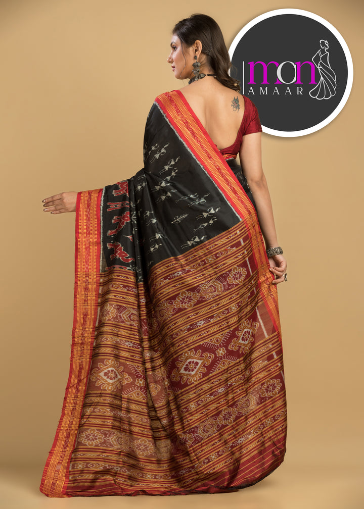 Sambalpure Ikkat Silk Saree (Hand woven Saree)