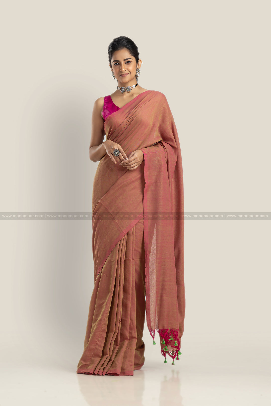 Mix Of Tone - Khadi Cotton Saree