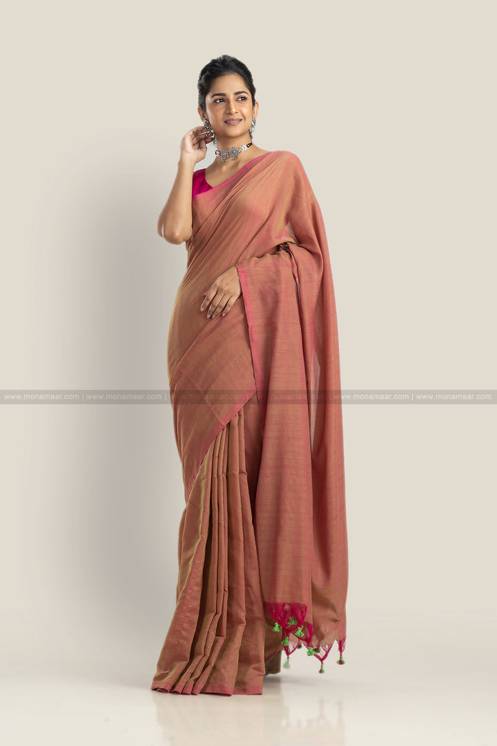 Mix Of Tone - Khadi Cotton Saree