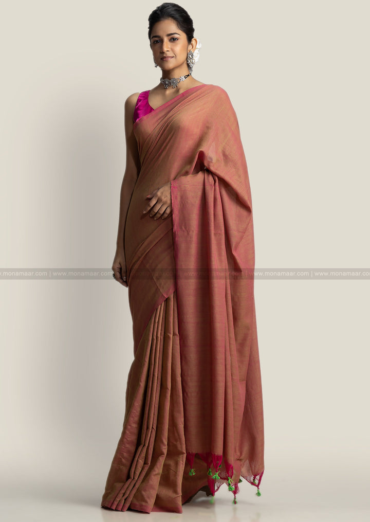 Mix Of Tone - Khadi Cotton Saree