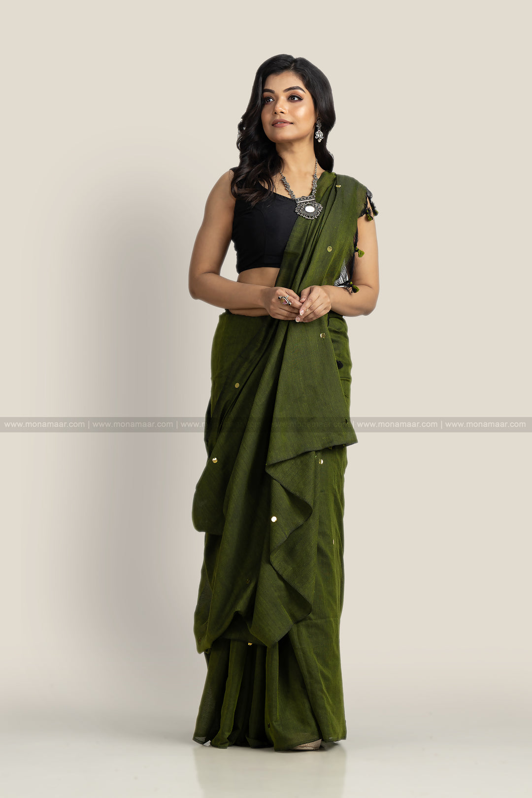 Pallette Green -Khadi Cotton Saree