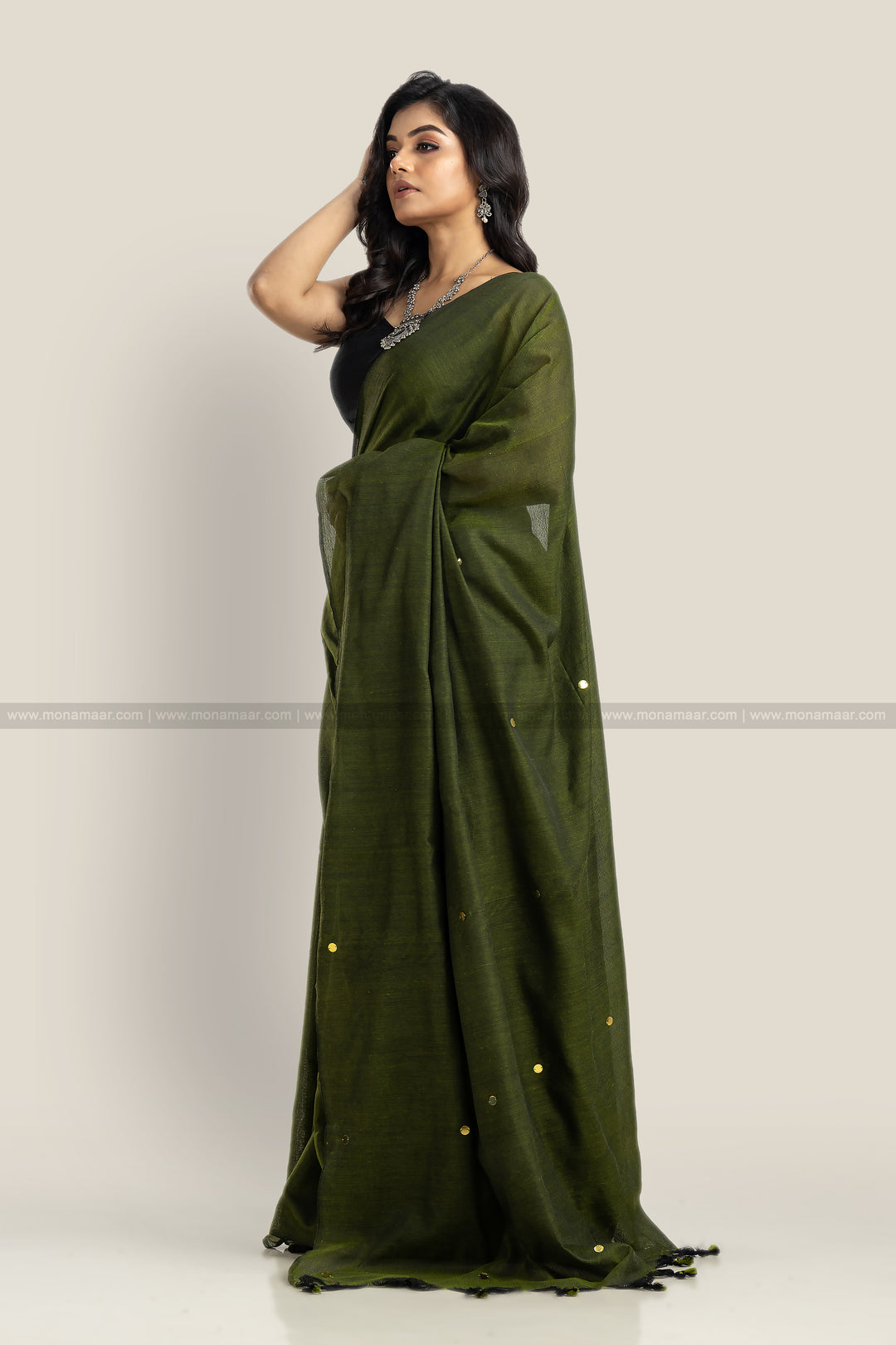 Pallette Green -Khadi Cotton Saree