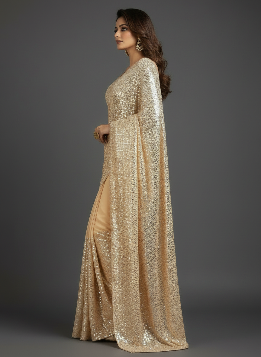 Sequins Party Wear Saree