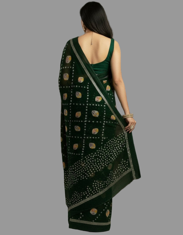 Elegant Bandhani - Georgette Saree
