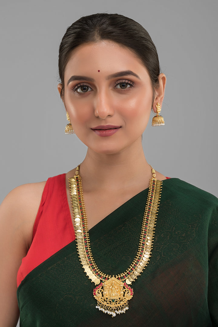 Mahalaxmi Special South Temple Gold Plated Jewellery