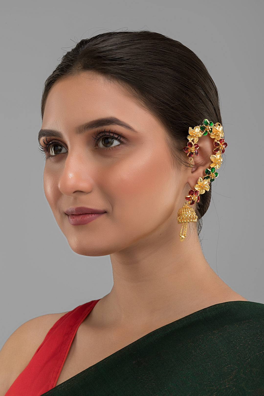 Dulhan -A New Bride [Gold Plated Minakari Earrings]