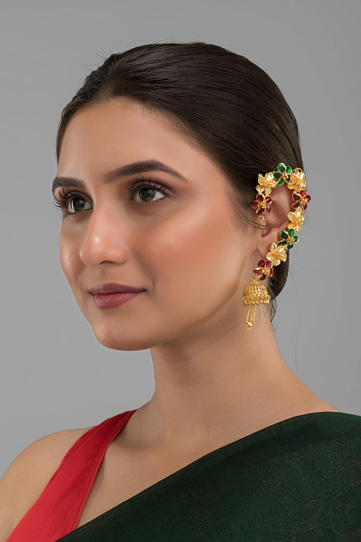 Dulhan -A New Bride [Gold Plated Minakari Earrings]