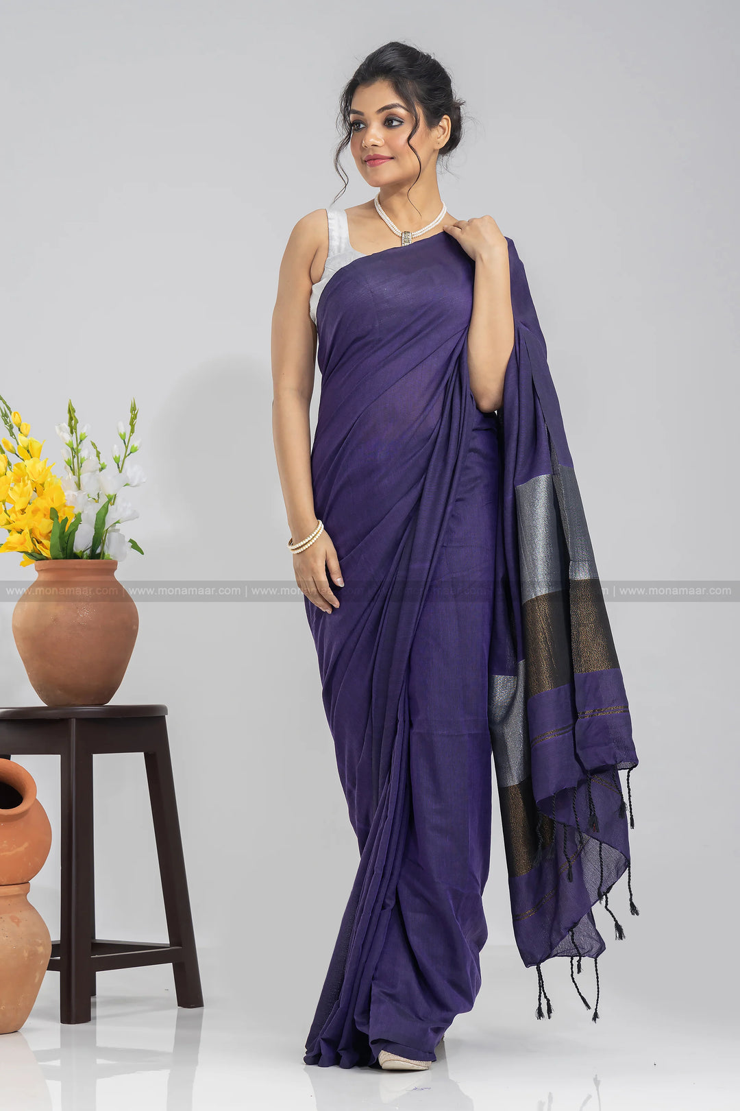 Juliet and Romeo -Khadi Cotton Saree