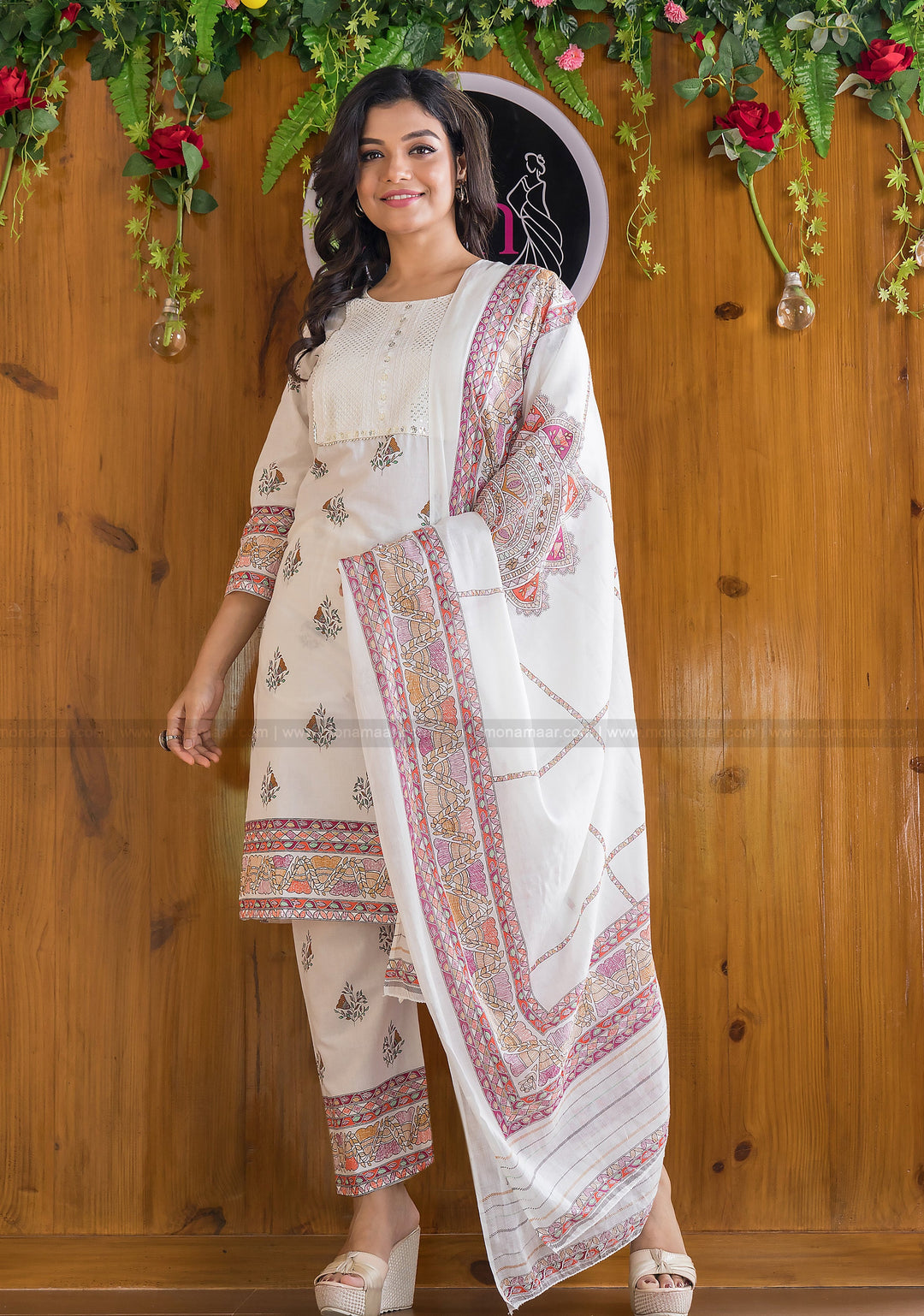 All About Madhubani (Famous In White) Kurti Set