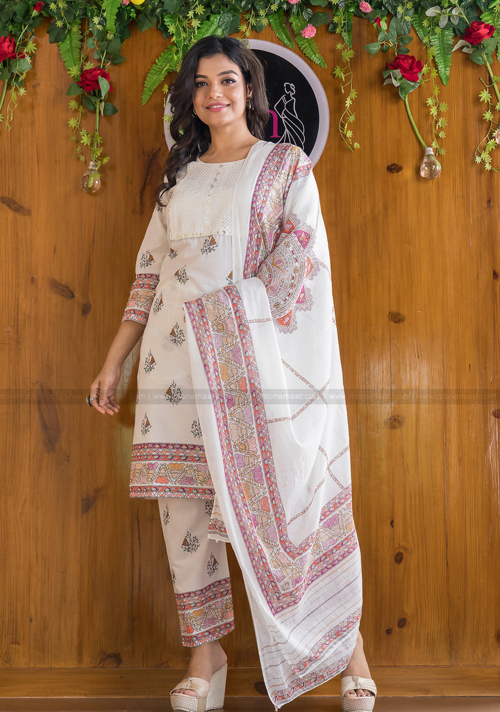 All About Madhubani (Famous In White) Kurti Set