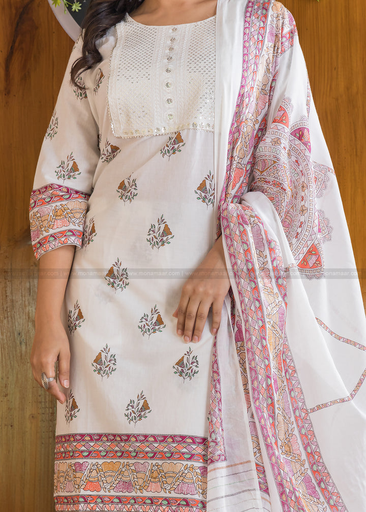 All About Madhubani (Famous In White) Kurti Set