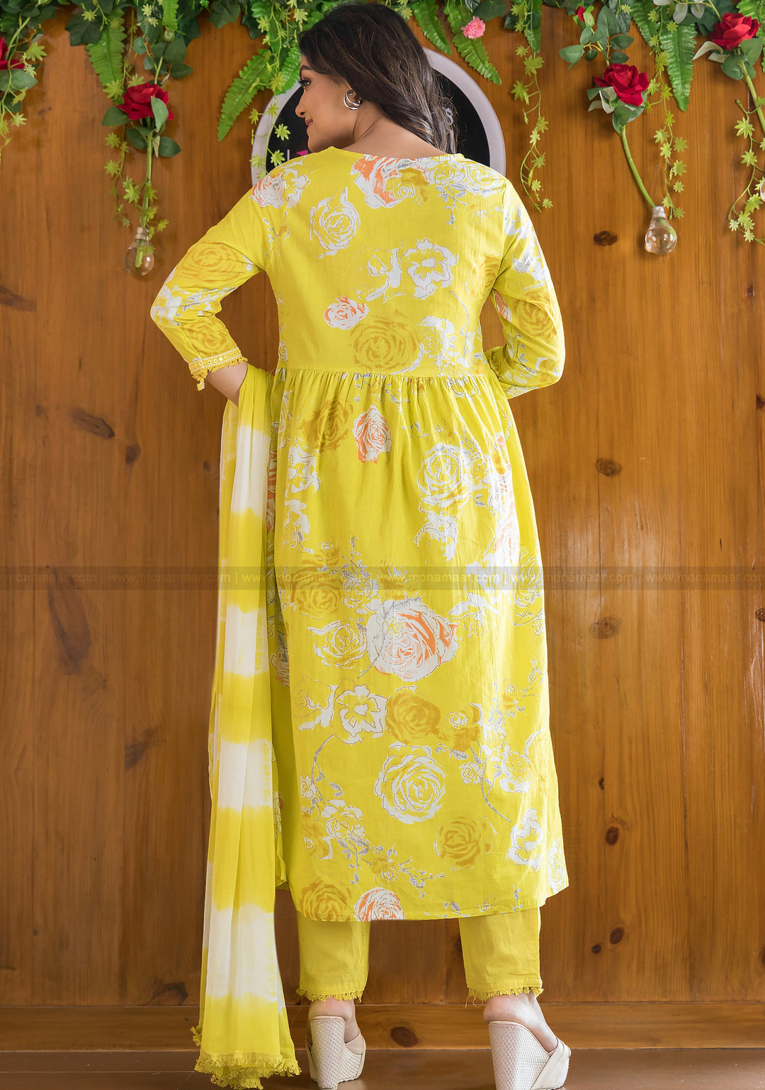 Warmth of Yellow Naira Cut Kurti Set