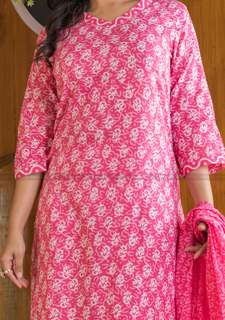 Pink Aspects Cotton Kurti Set