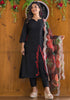 Back To Black Designer Kurti Set With Organza Dupatta