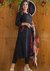 Black Designer Kurti Set