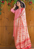 Glorious Khadi Cotton Kurti Set(Approaching Pink)