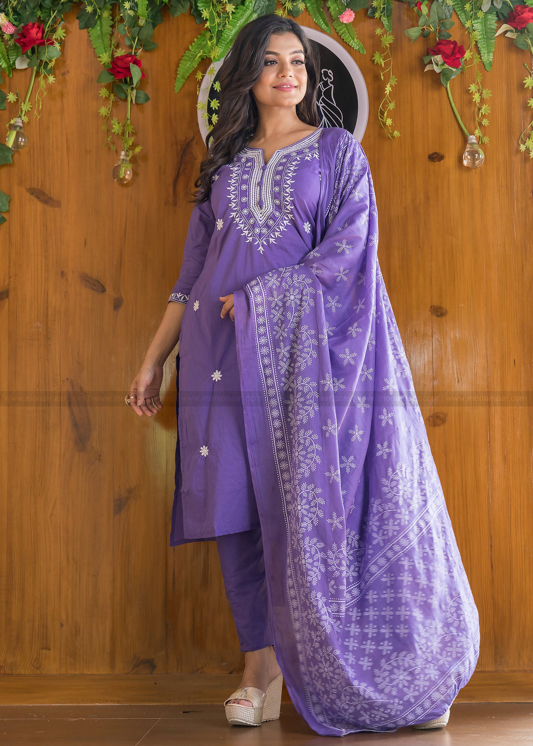 Just Like Orchid Jaipur Kurti Set