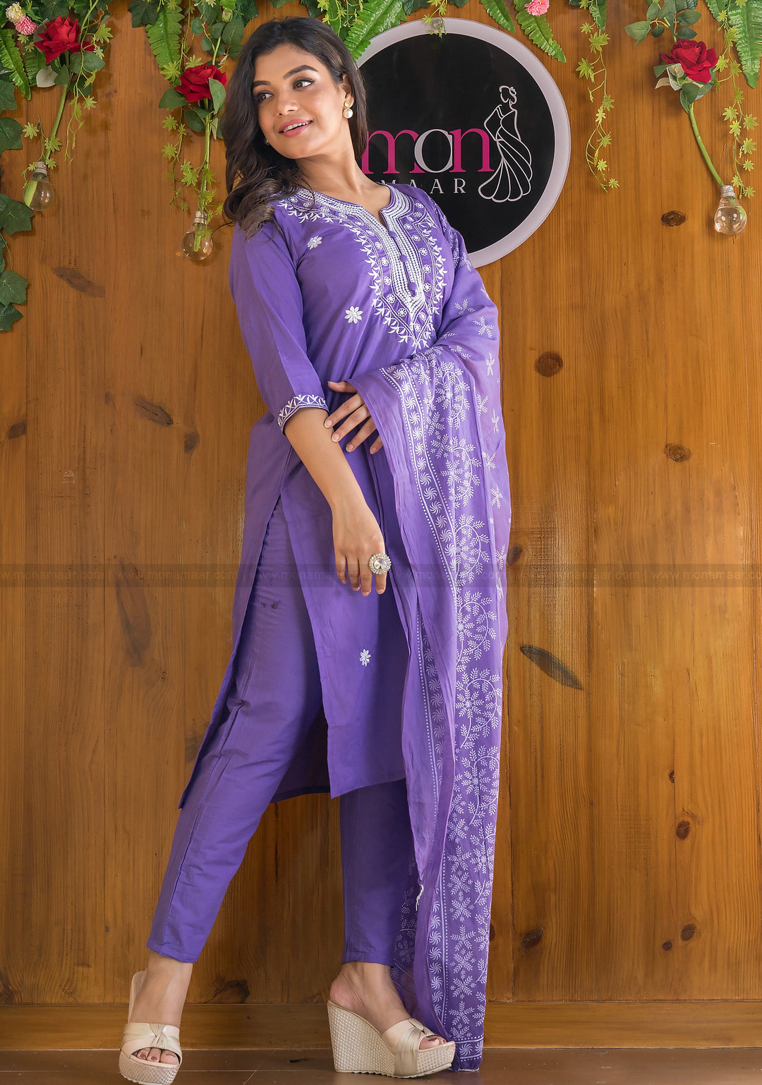 Just Like Orchid Jaipur Kurti Set