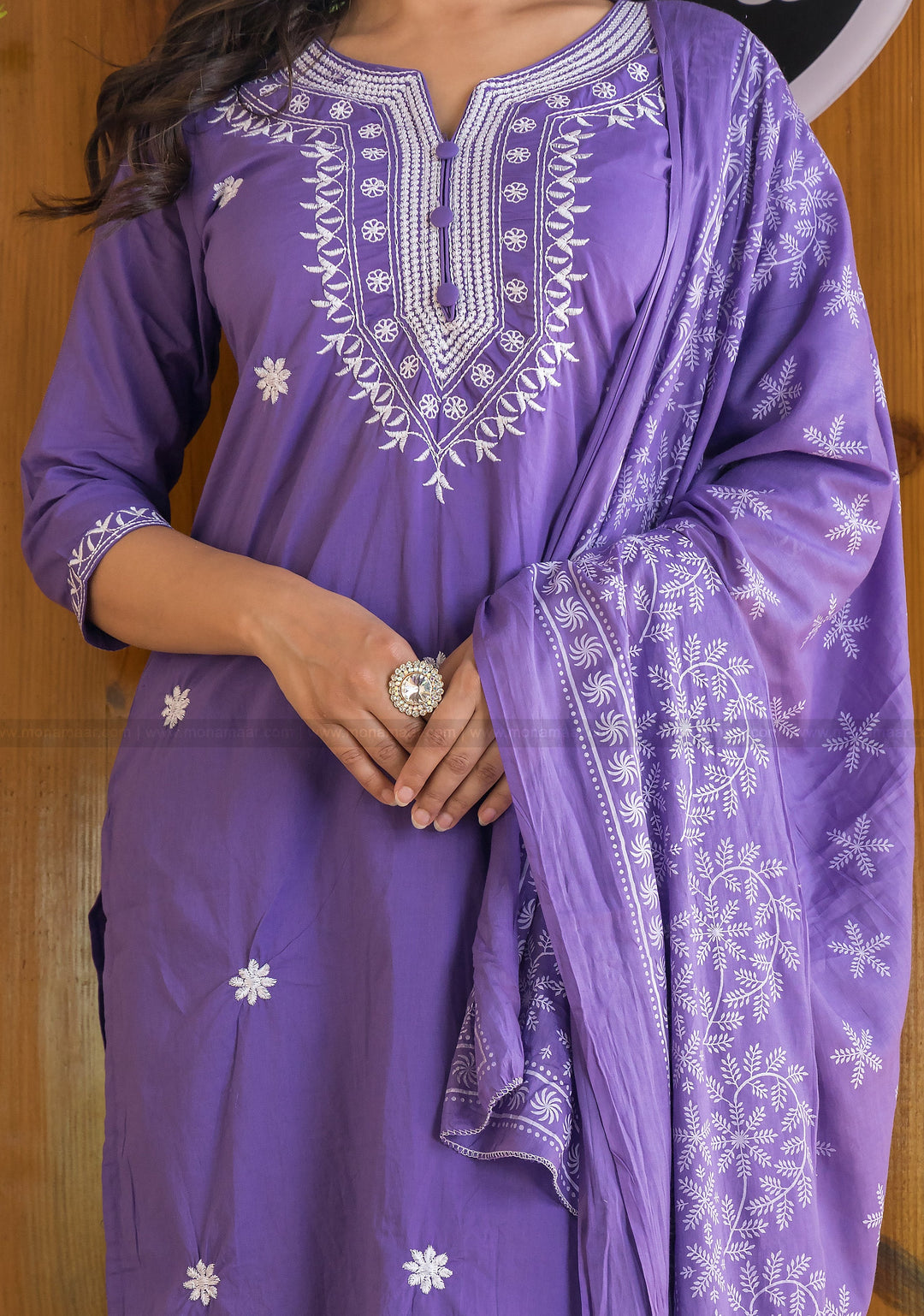 Just Like Orchid Jaipur Kurti Set