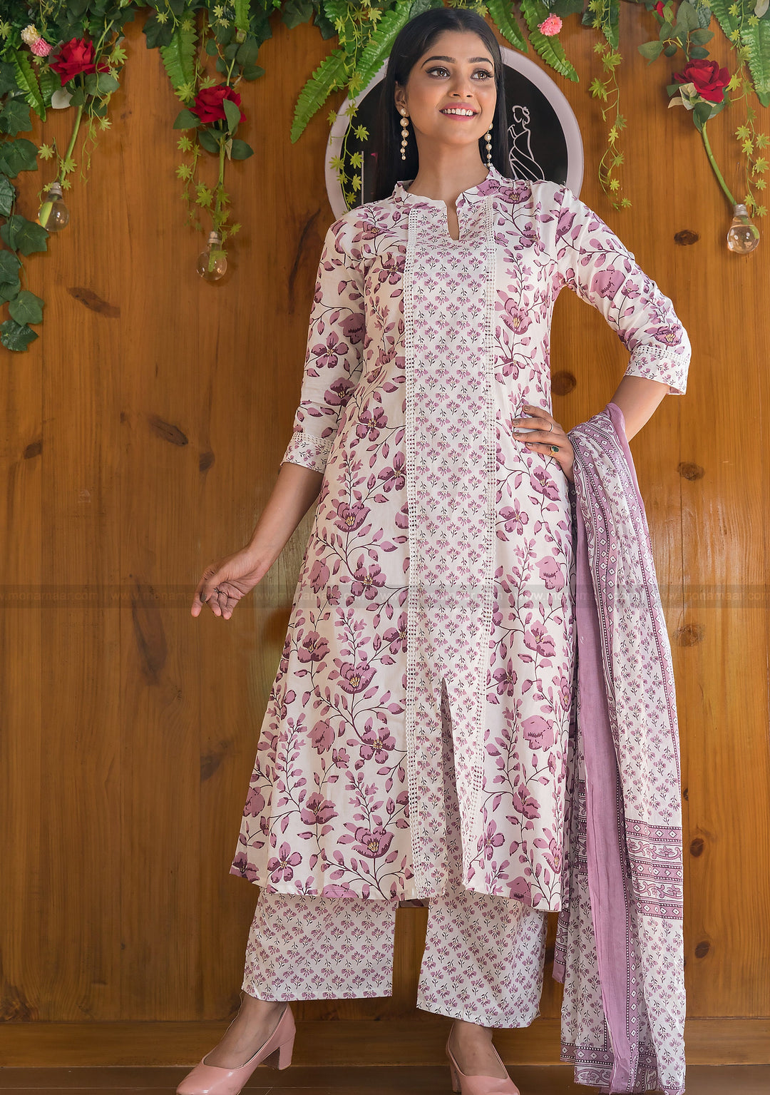 Syringa Floral Afghani Designer Kurti Set