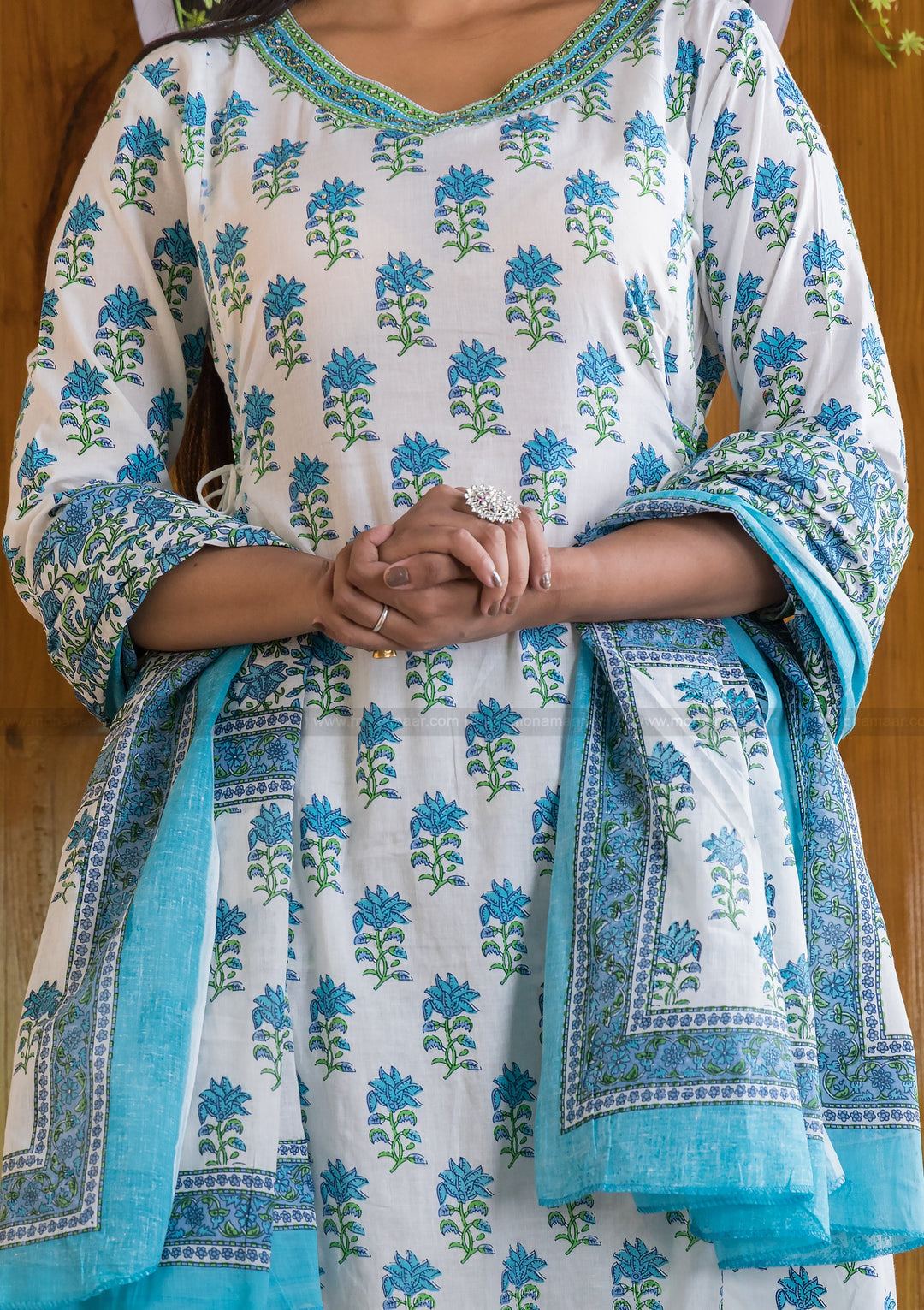 Way Too Spring Jaipuri Afghani Kurti Set