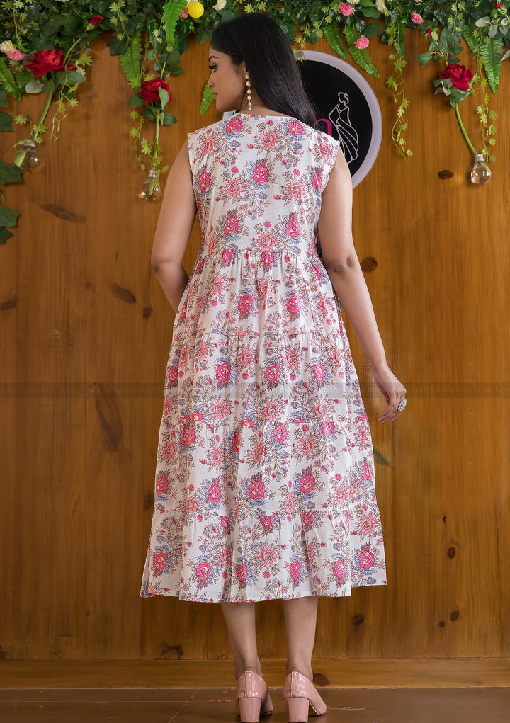 Ready To Go Soft Cotton Dress(Cherry Blossom)