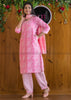 Cute Pockets Cotton Kurti Set (Attractive Pink)