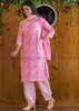 Attraction Of Pink With Cute Pockets Cotton Kurti Set