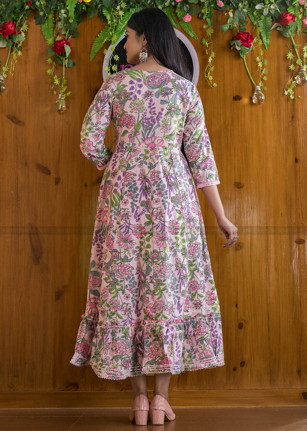 Floral Affair Jaipuri cotton Frock