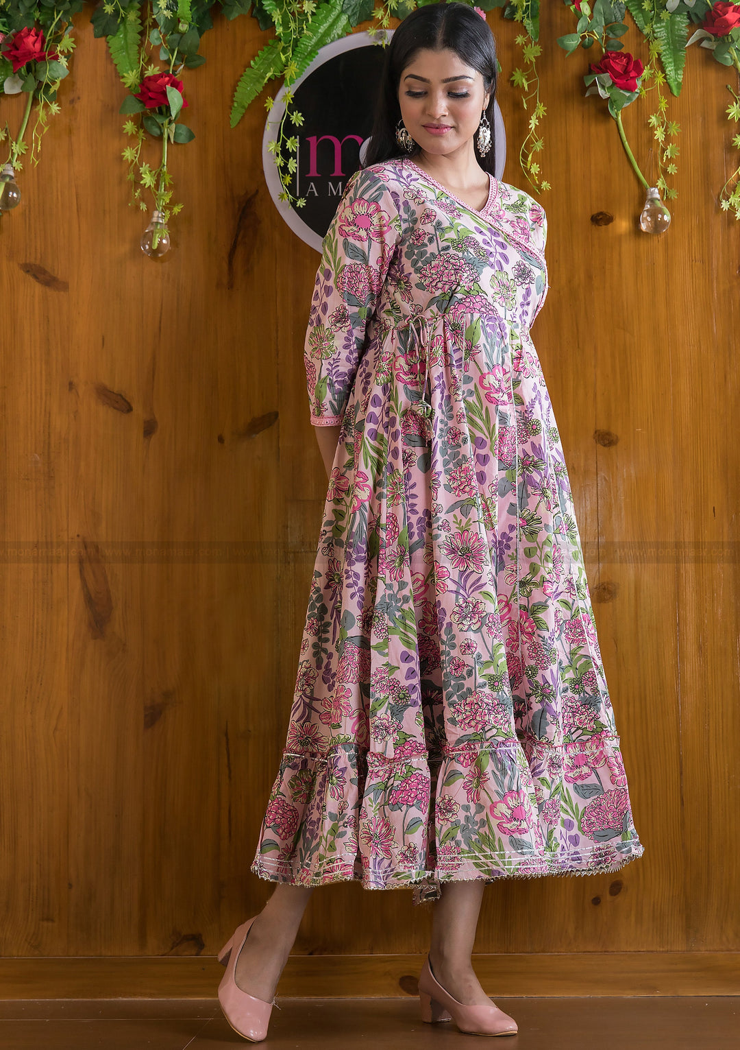 Floral Affair Jaipuri cotton Frock