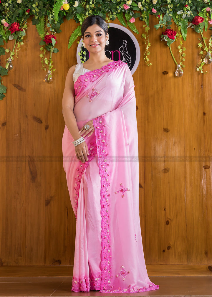 Gem Of A Pearl (Pink By Heart) Saree