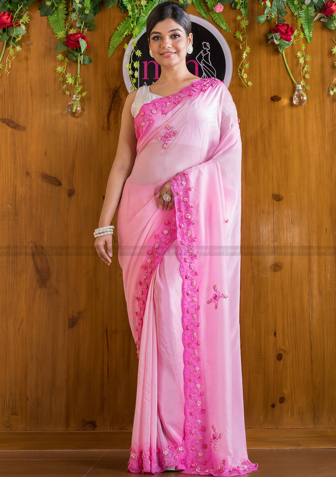 Gem Of A Pearl (Pink By Heart) Saree