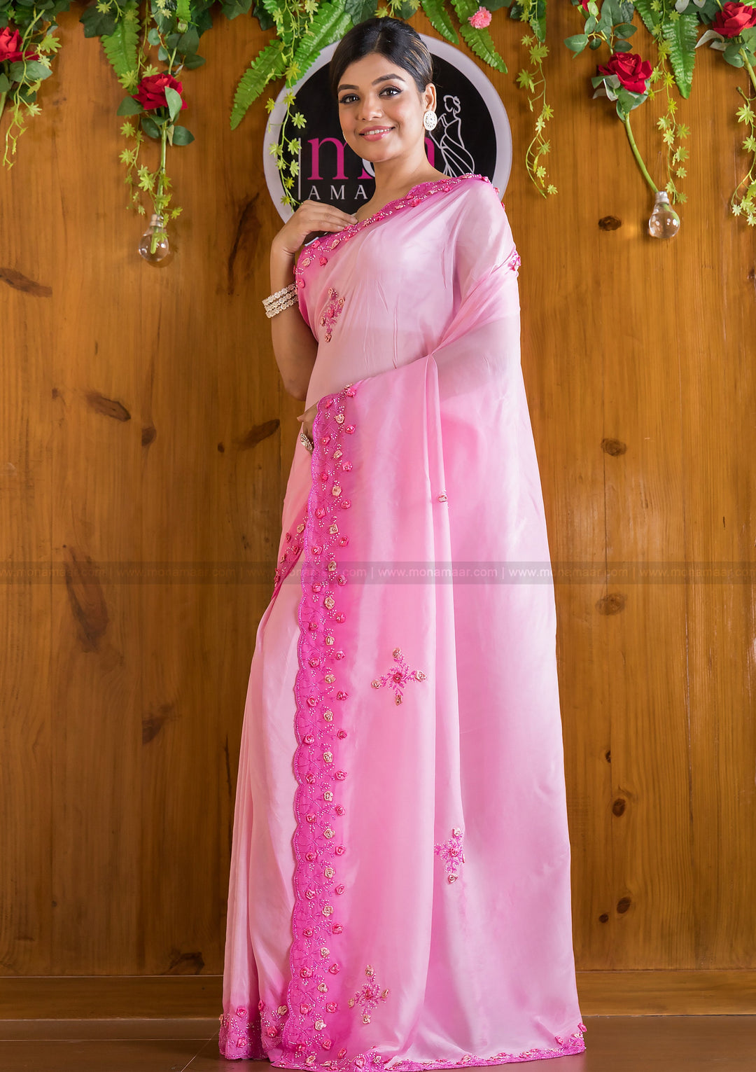 Gem Of A Pearl (Pink By Heart) Saree