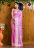 Pink Blink Banarsi semi katan silk Saree