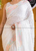 Bonus Of Embroidery Georgette (Famous In White)Saree