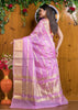 In The Pink Time - Pink Banarasi Organza Saree