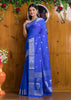 Free Spirited Blue Banarasi Semi Georgette Soft Silk  Saree