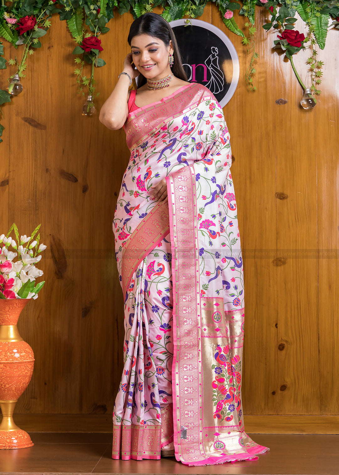 Season of Paithani- Designer Pink Color Saree