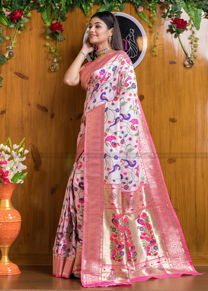 Season of Paithani- Designer Pink Color Saree