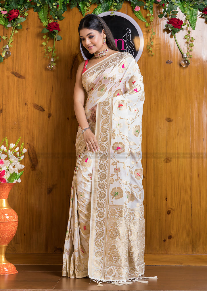 Georgette Banarasi Silk Saree