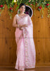 Designer Barbie Pink Organza silk saree