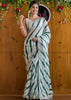 Designer Green leheriya Organza silk saree