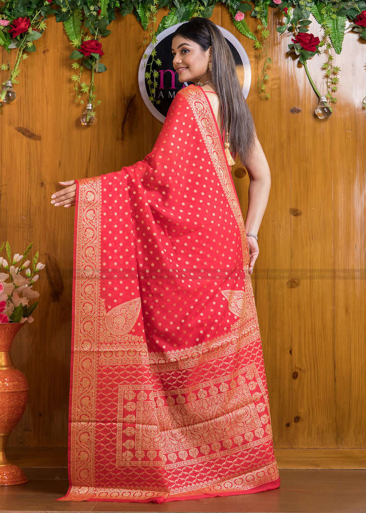 Exclusive Koniya Semi Georgette Banarasi  Saree