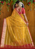 Suncrest Yellow Banarasi Organza  Saree