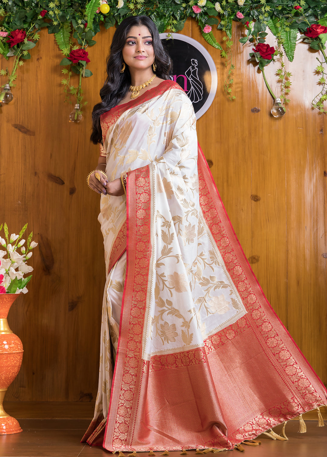 Preciously Kept In Georgette (Banarasi Silk)Saree