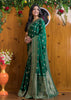Emerald Elegance Satin Silk Banarasi Saree