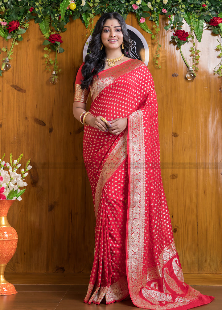 Banarsi semi katan silk Saree