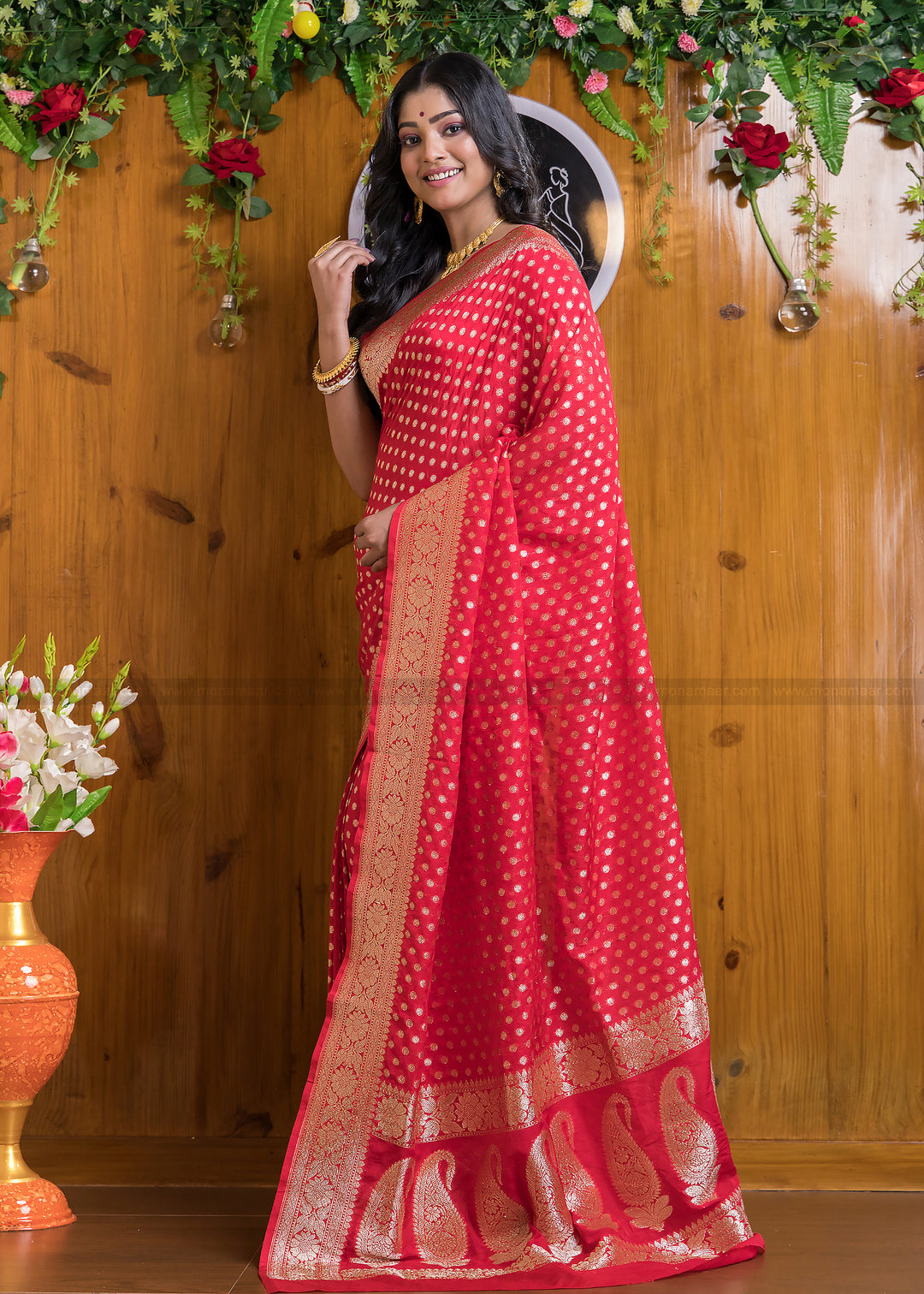 Banarsi semi katan silk Saree