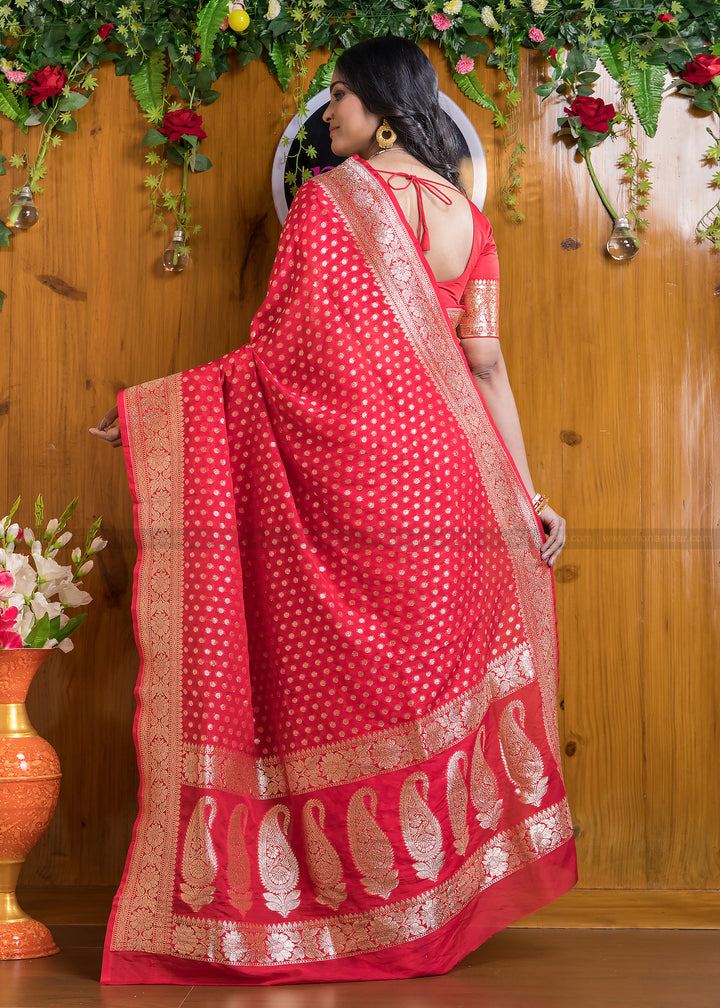 Banarsi semi katan silk Saree