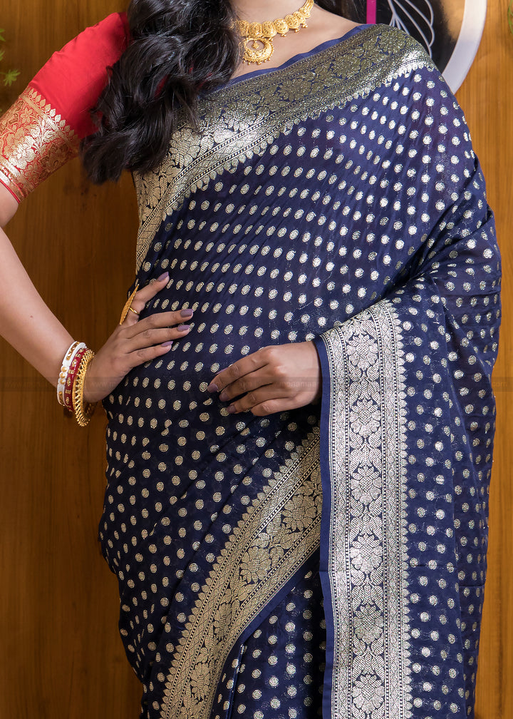 Banarsi semi katan silk Saree